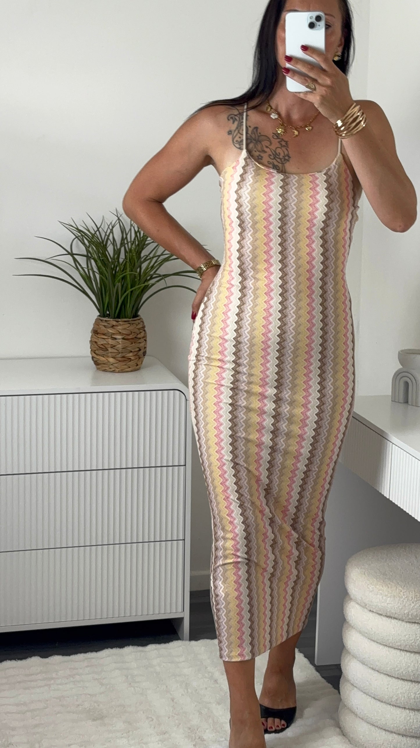 ROBE MOTIF JAUNE