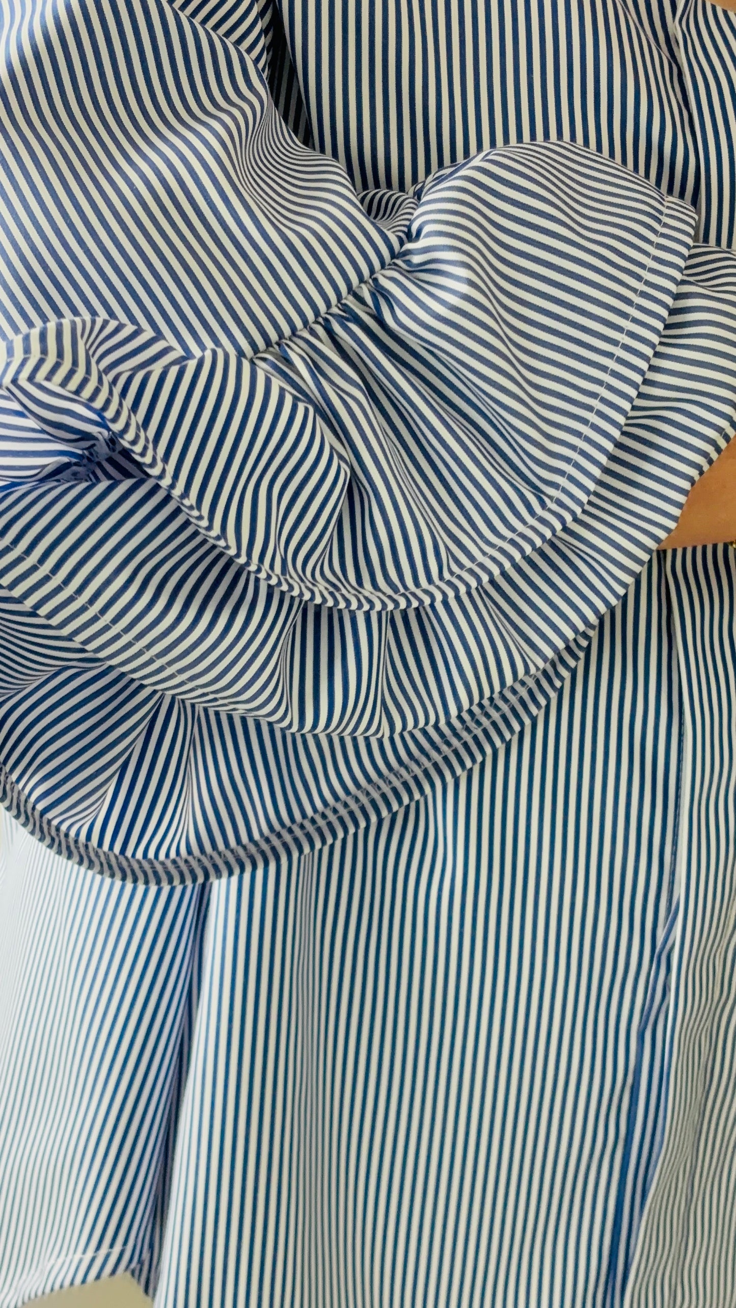 CHEMISE FROUFROU BLEU