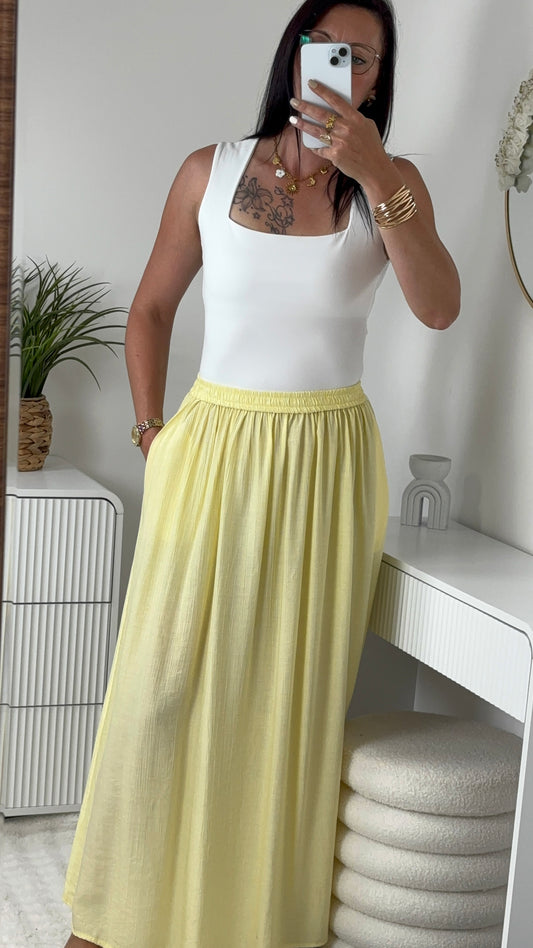 JUPE LONGUE JAUNE