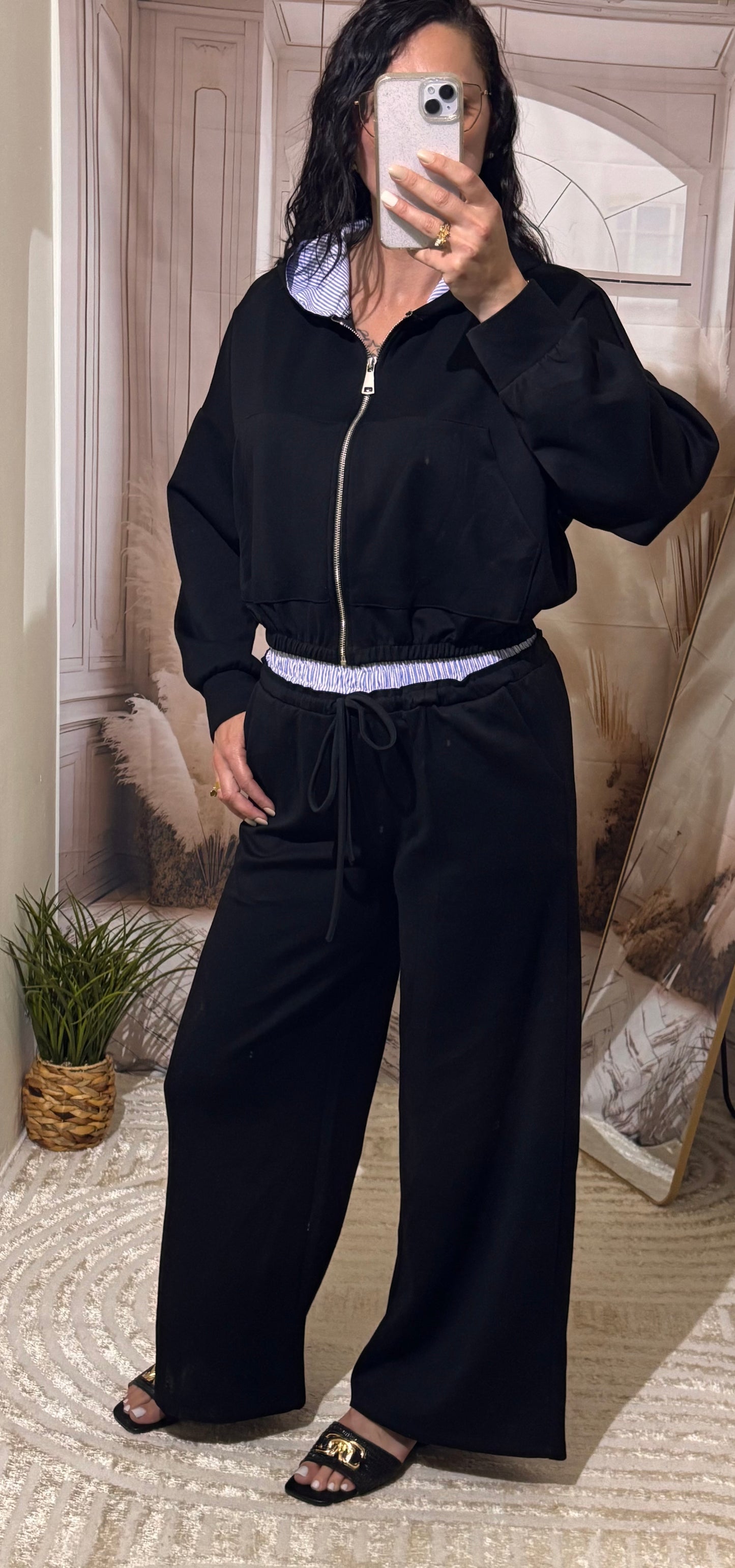 Ensemble veste & jogging noir