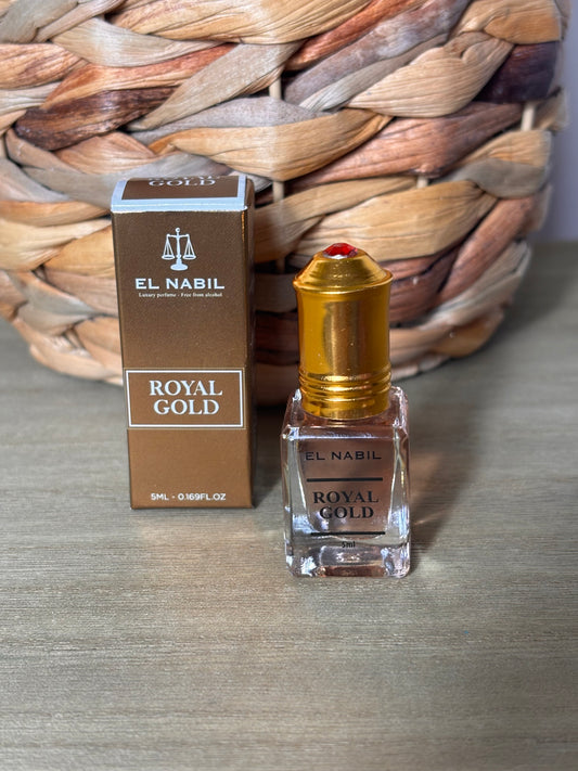 Musc Roll-On Royal Gold –EL NABIL 5ml, sans alcool