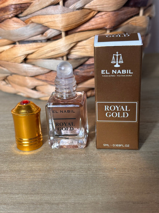Musc Roll-On Royal Gold –EL NABIL 5ml, sans alcool