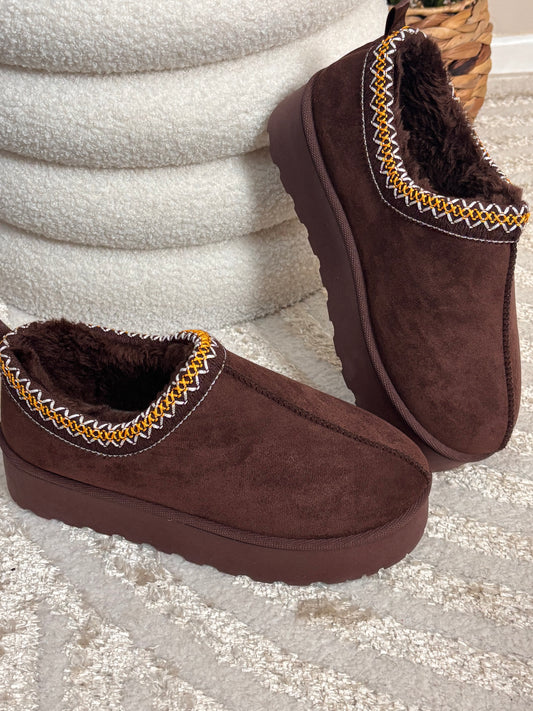 Bottines basses chocolat