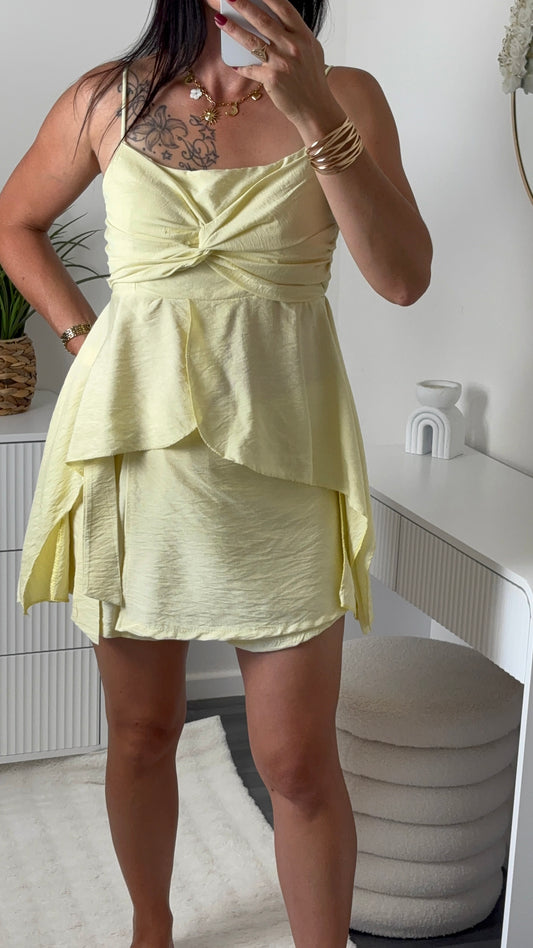 TOP FINE BRETELLE | JAUNE