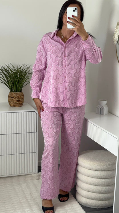 Ensemble motif rose
