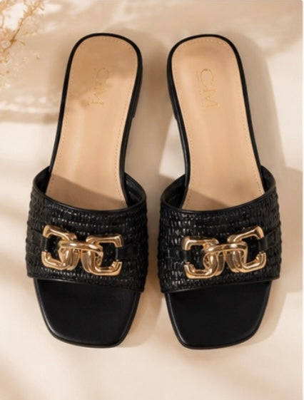 Sandales talons noires