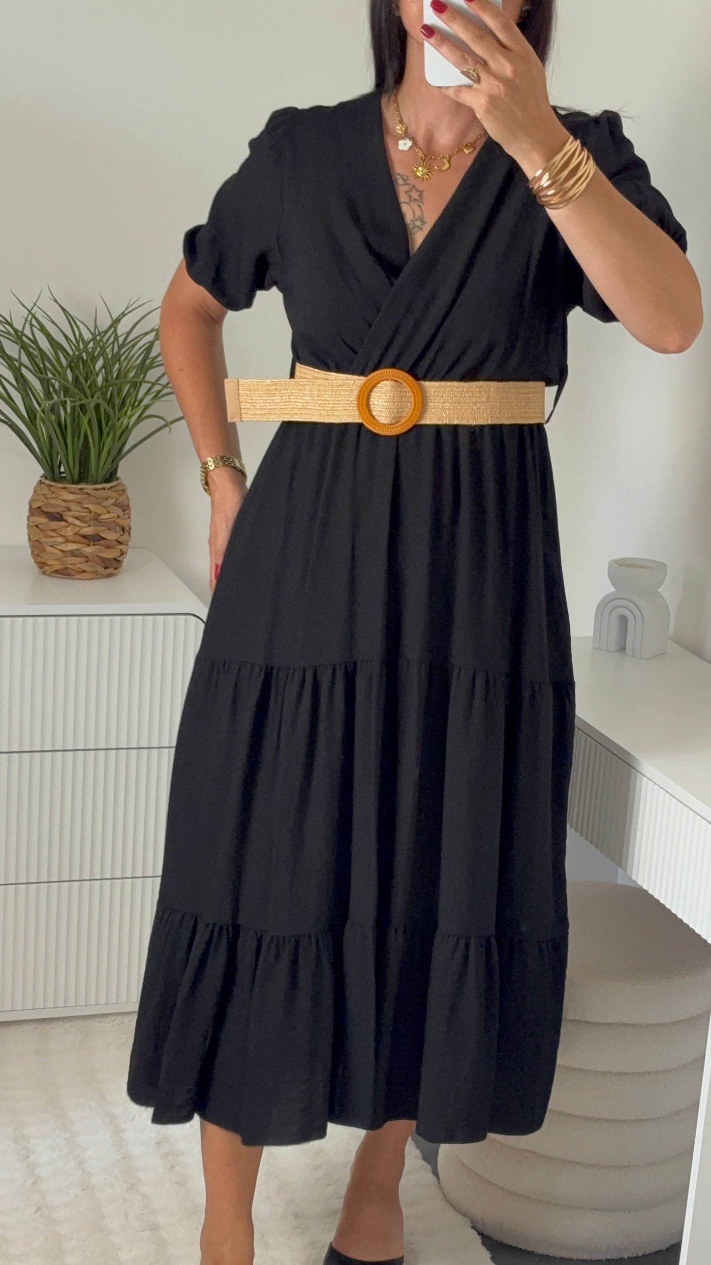 Robe longue noire