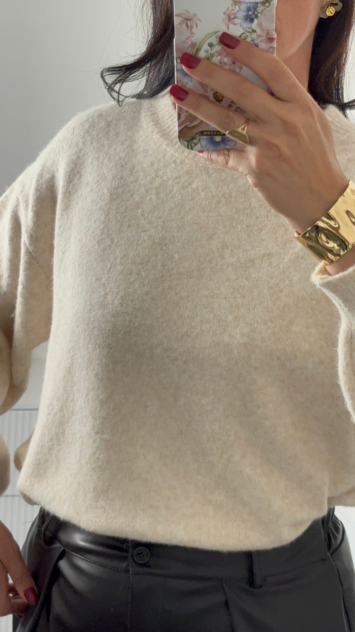 PULL COL ROND | BEIGE