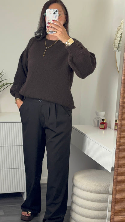 PULL COL ROND | CHOCO