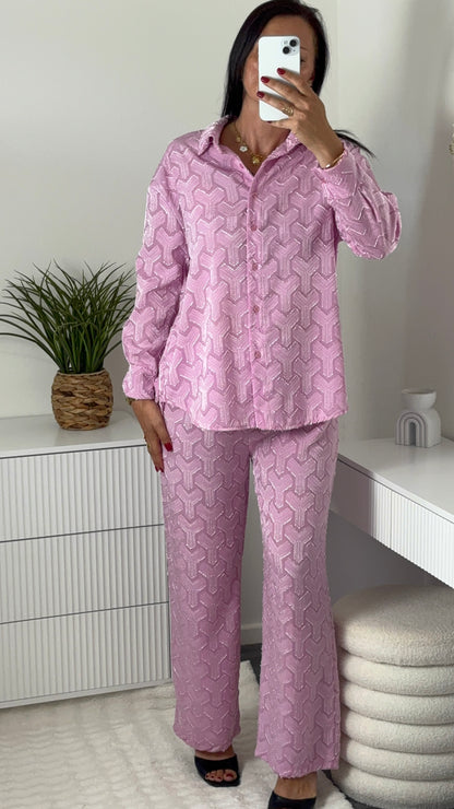 Ensemble motif rose