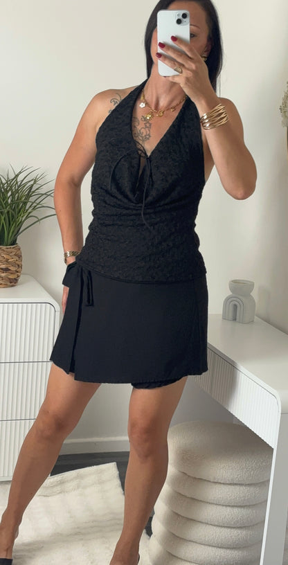 TOP DOS NU DENTELLE NOIR