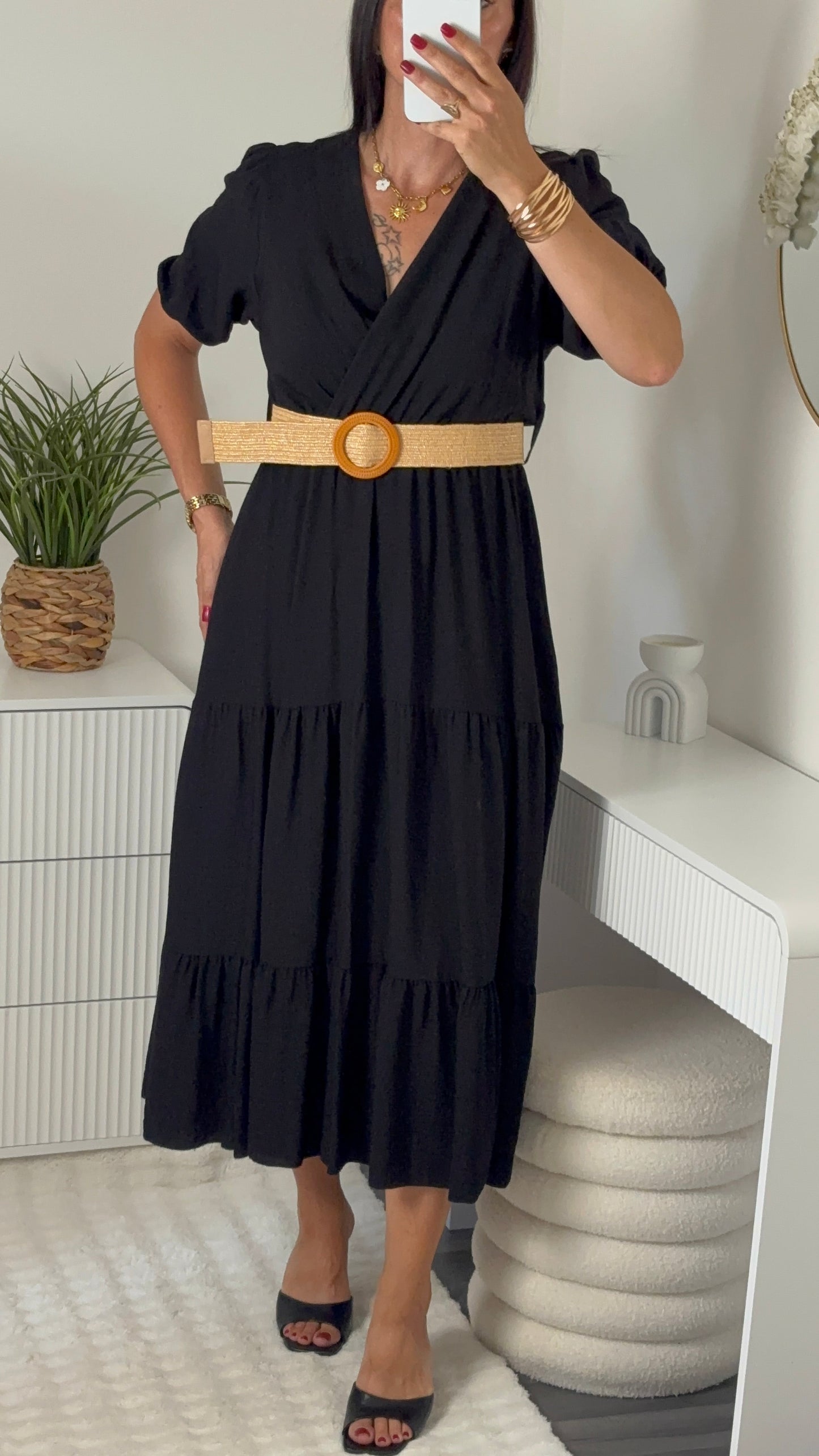 Robe longue noire