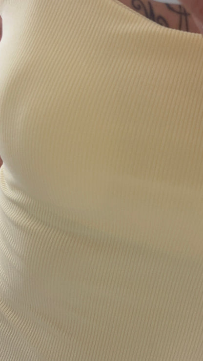 ROBE UNI JAUNE