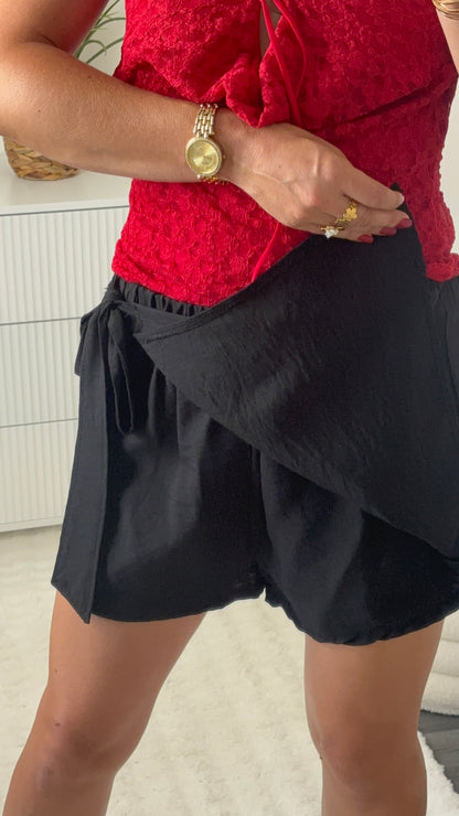 JUPE SHORT NOIR