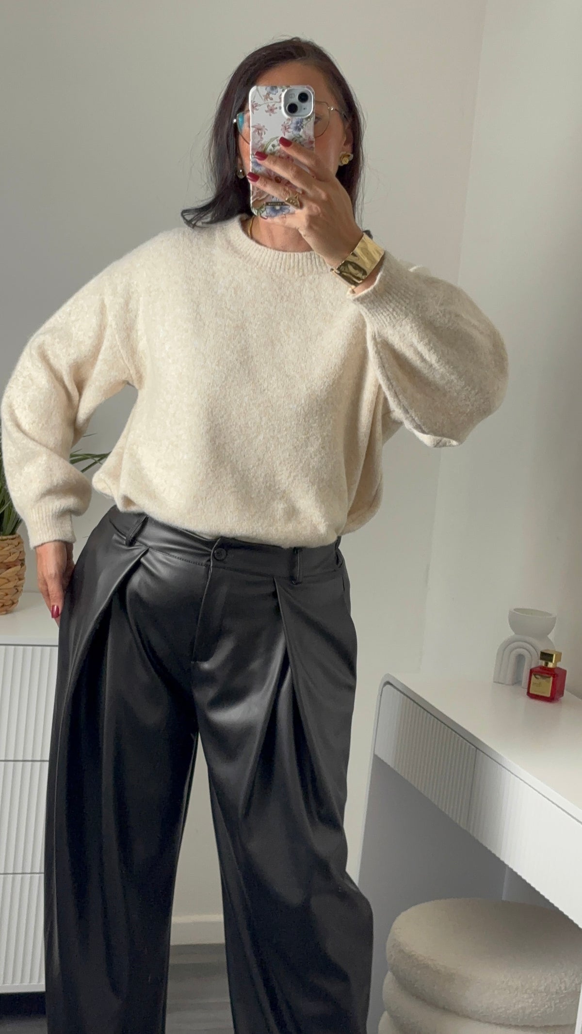 PULL COL ROND | BEIGE