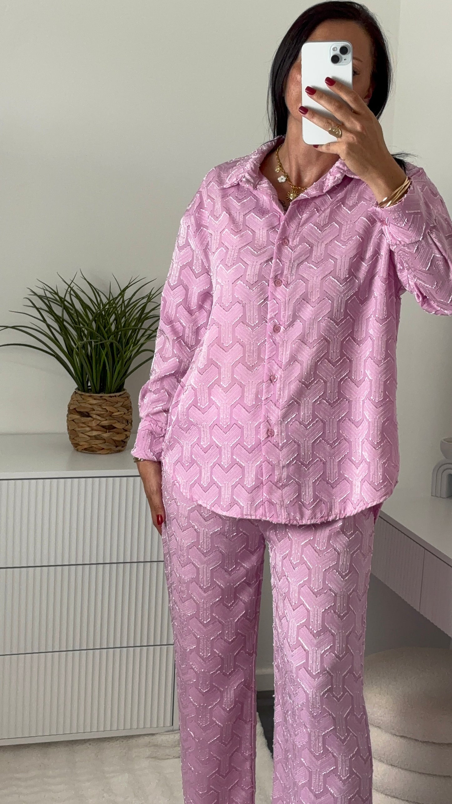 Ensemble motif rose