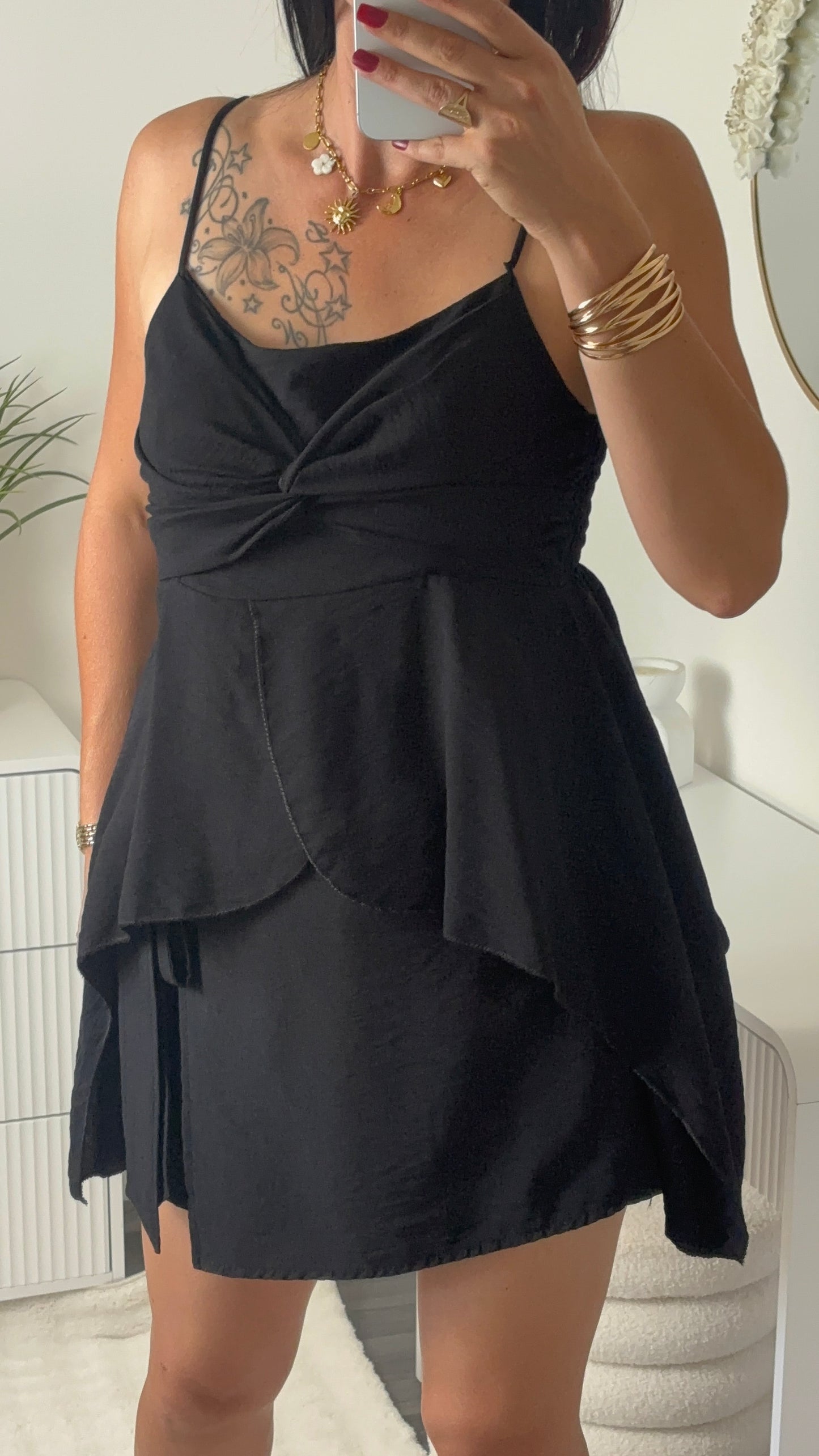 JUPE SHORT NOIR