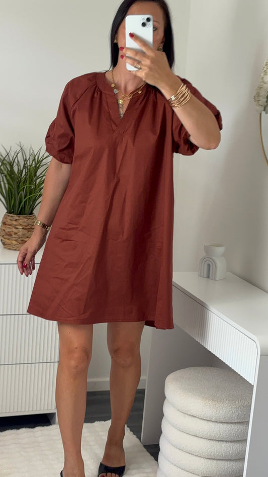 ROBE BALLON BRIQUE