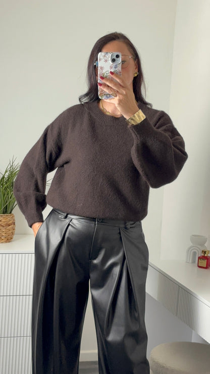 PULL COL ROND | CHOCO