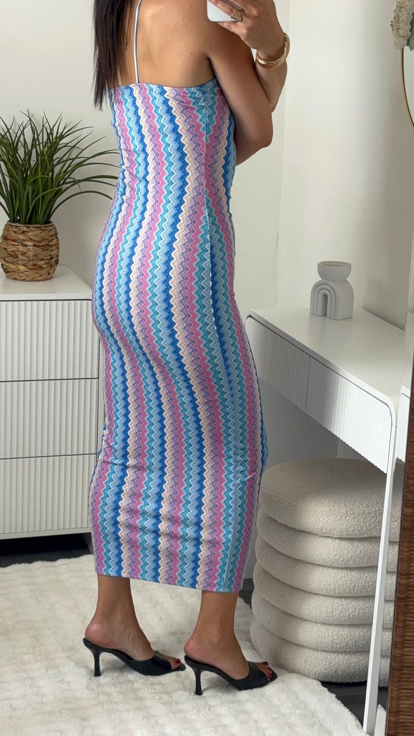 ROBE MOTIF BLEU