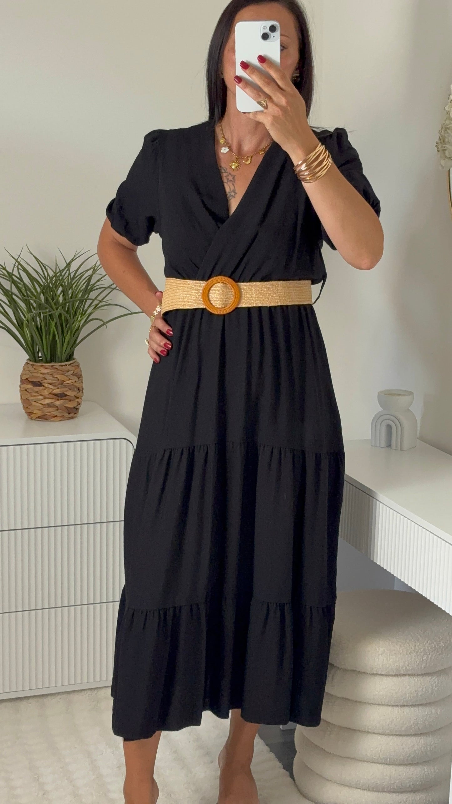 Robe longue noire