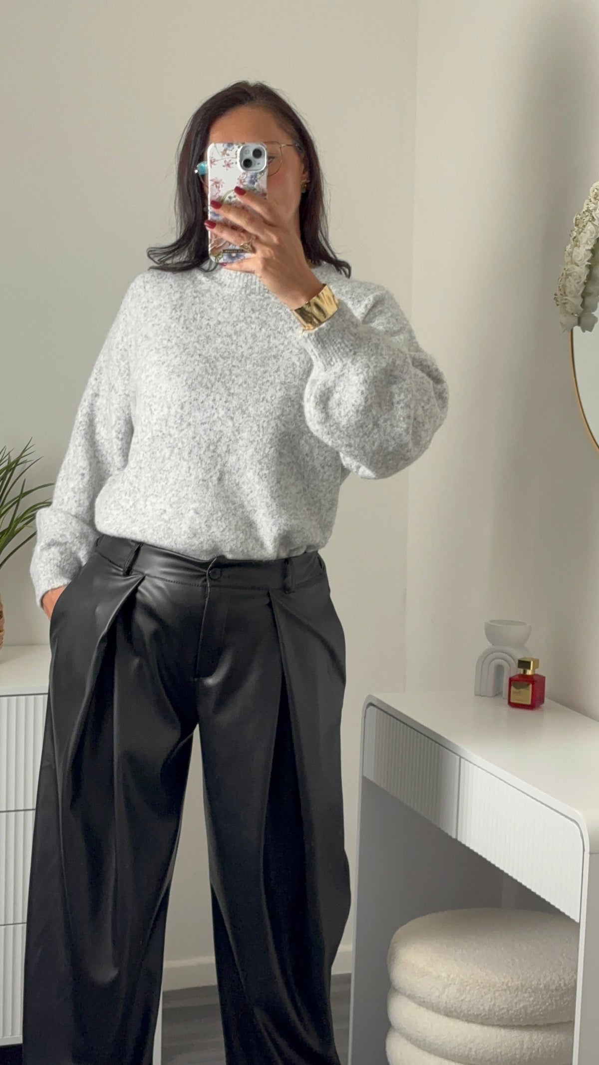 PULL COL ROND | GRIS