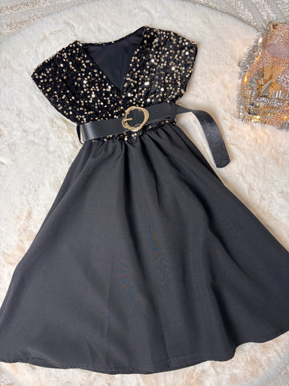 Robe chic fille & ceinture