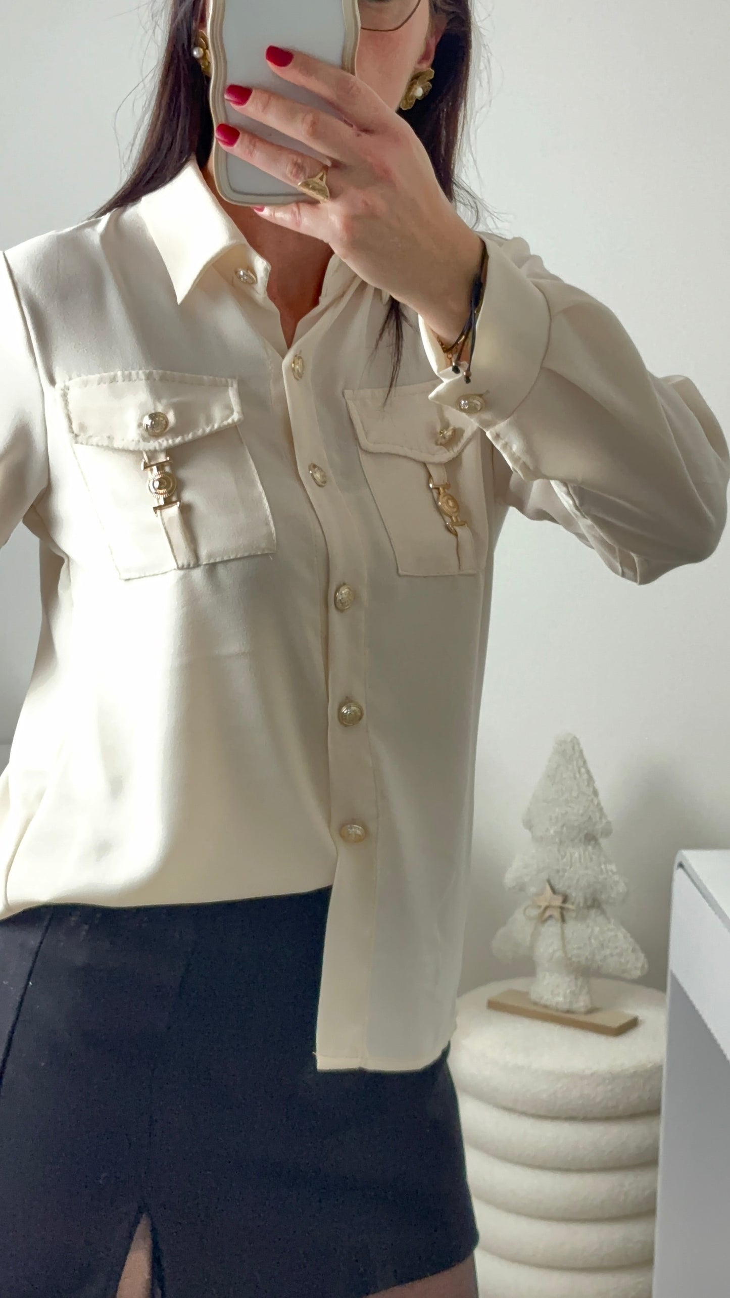 Chemise beige