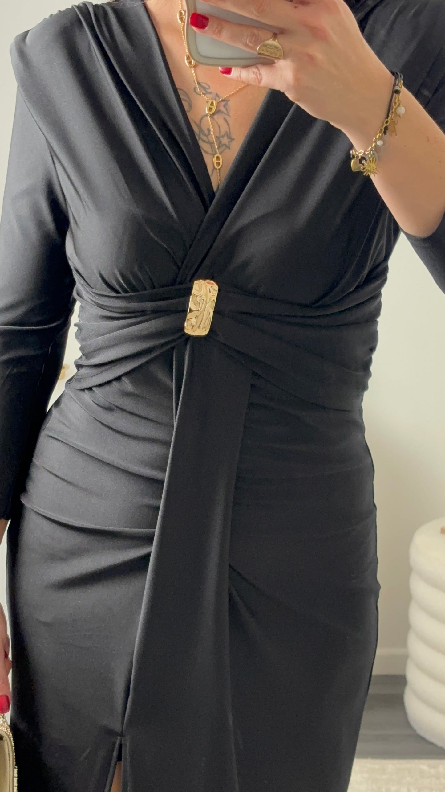 Robe longue noire