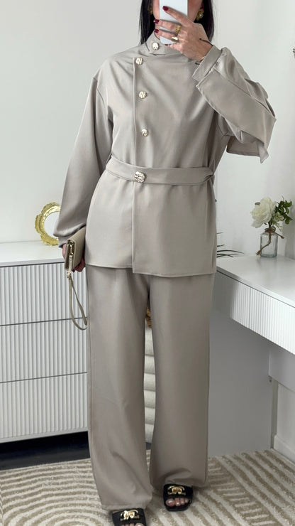 ENSEMBLE PÉPITE TAUPE
