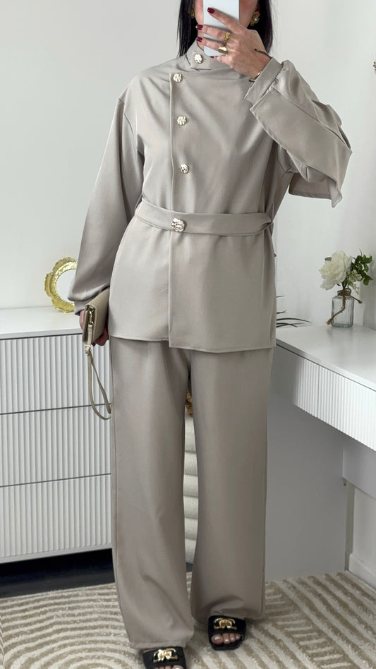 ENSEMBLE PÉPITE TAUPE