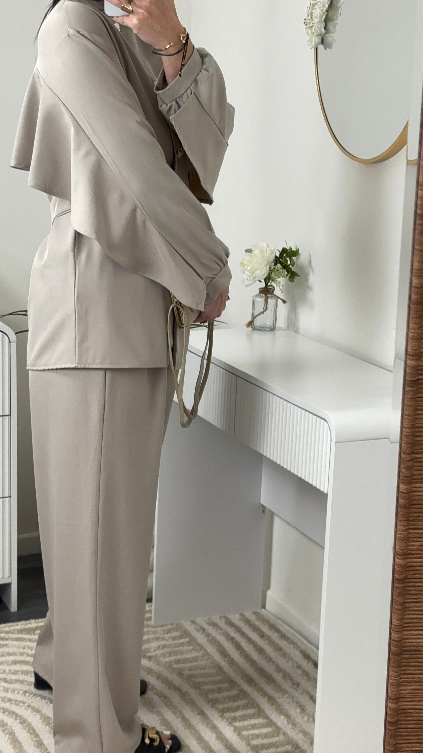 ENSEMBLE PÉPITE TAUPE