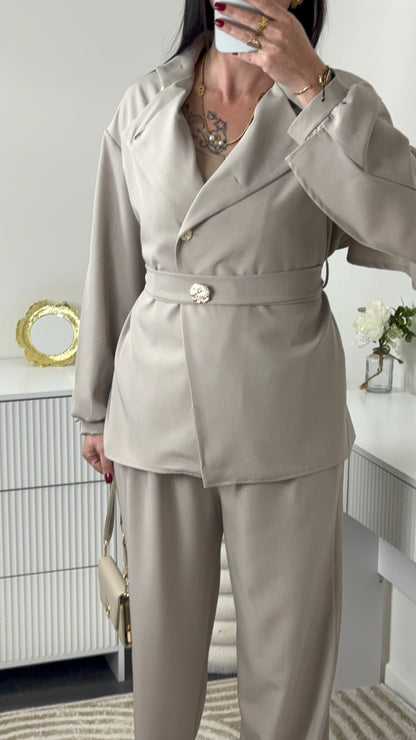 ENSEMBLE PÉPITE TAUPE