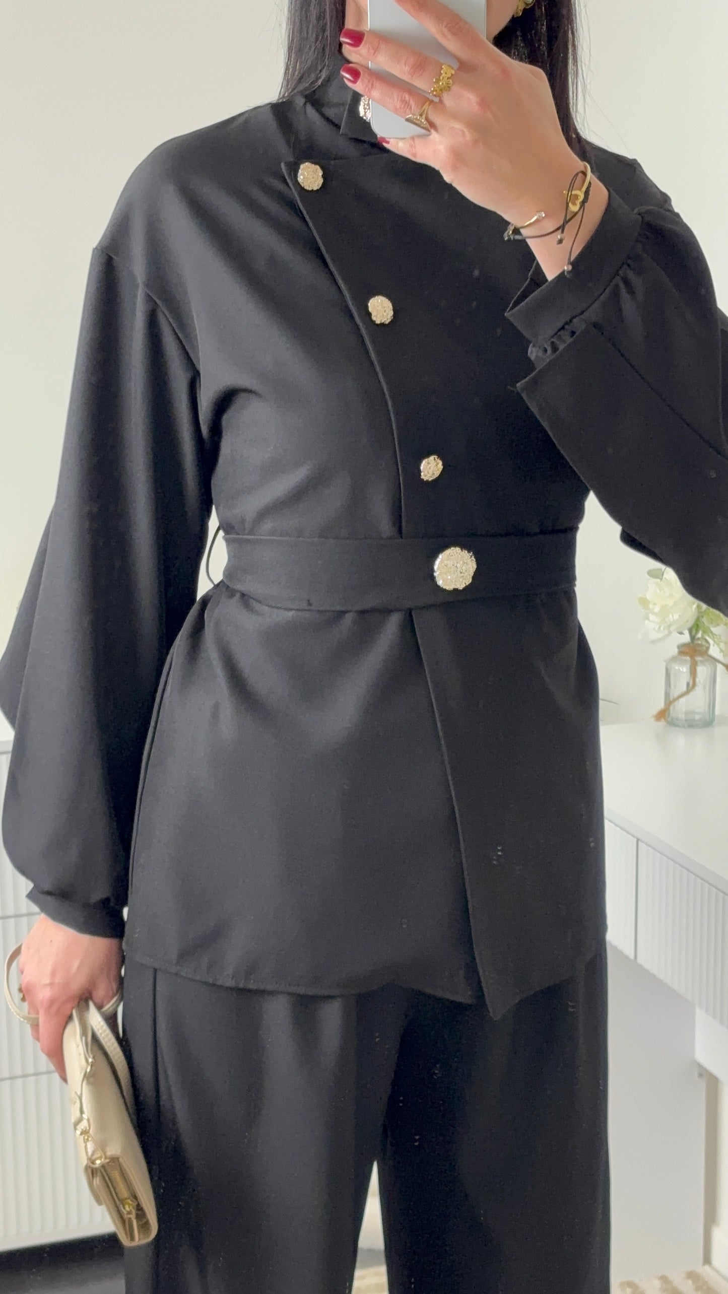 ENSEMBLE PÉPITE NOIR