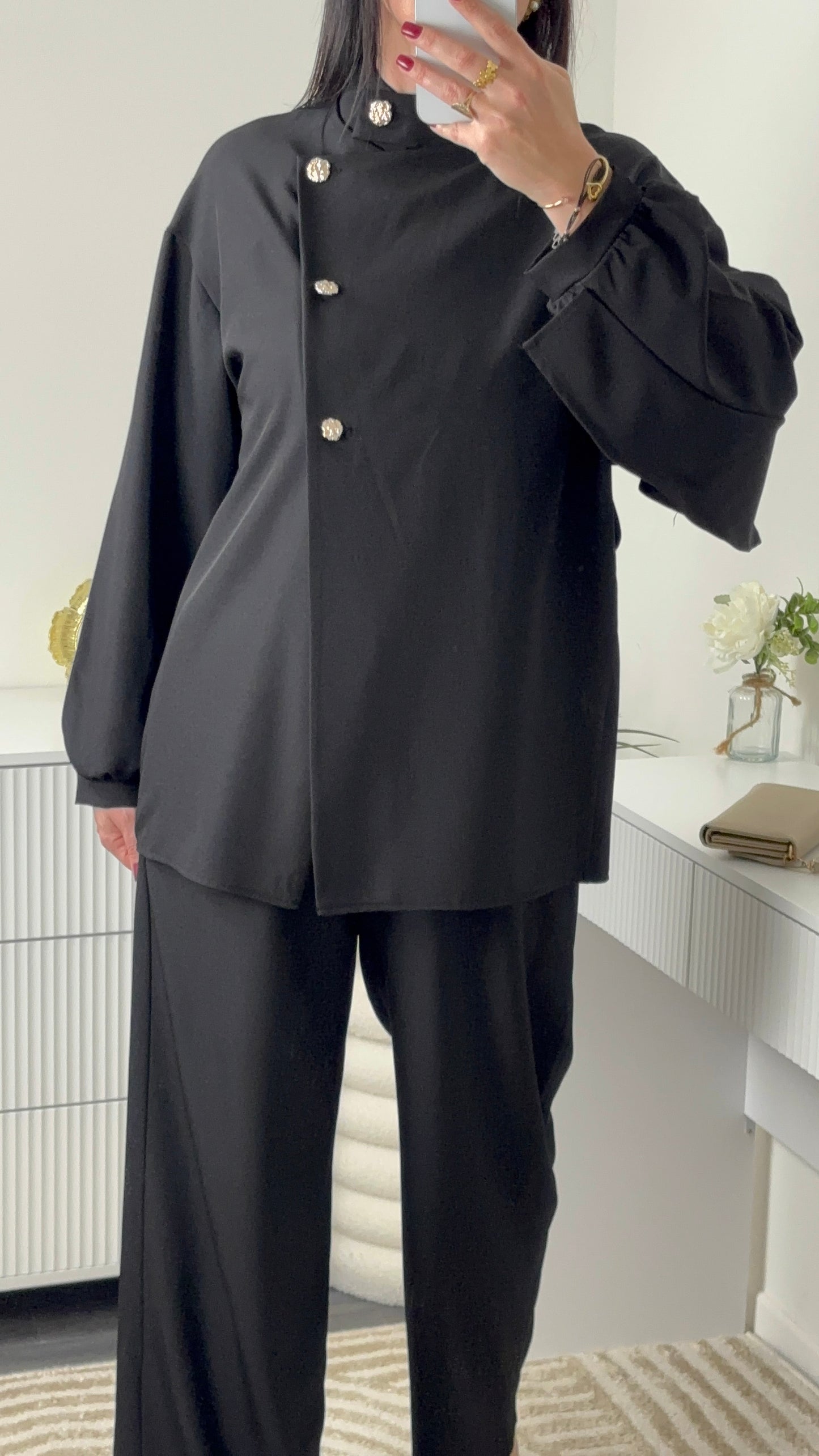 ENSEMBLE PÉPITE NOIR