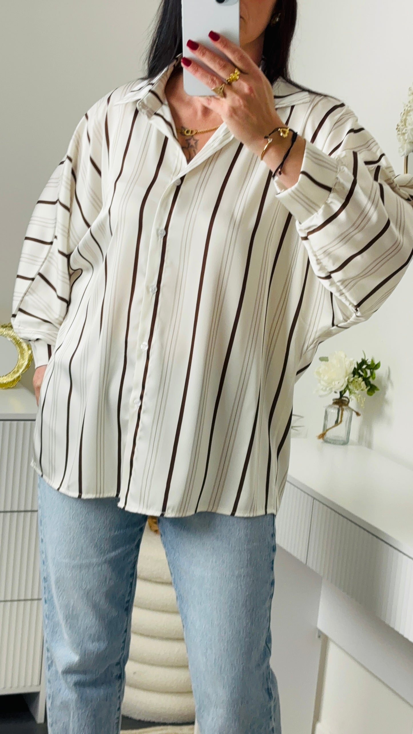CHEMISE SATIN BLANC