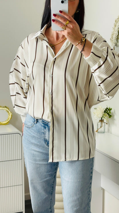 CHEMISE SATIN BLANC