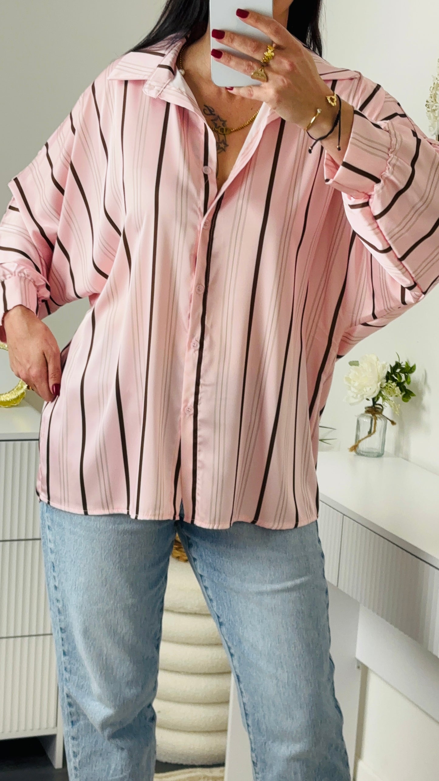 CHEMISE SATIN ROSE