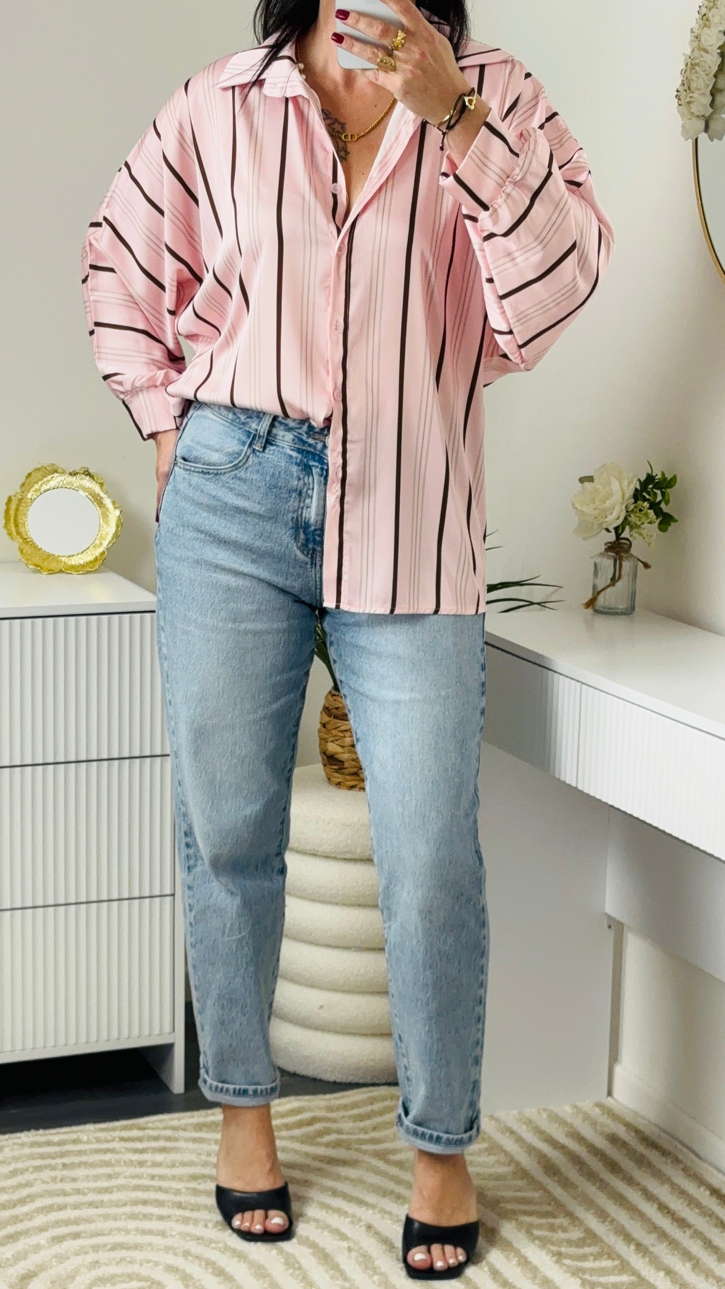 CHEMISE SATIN ROSE