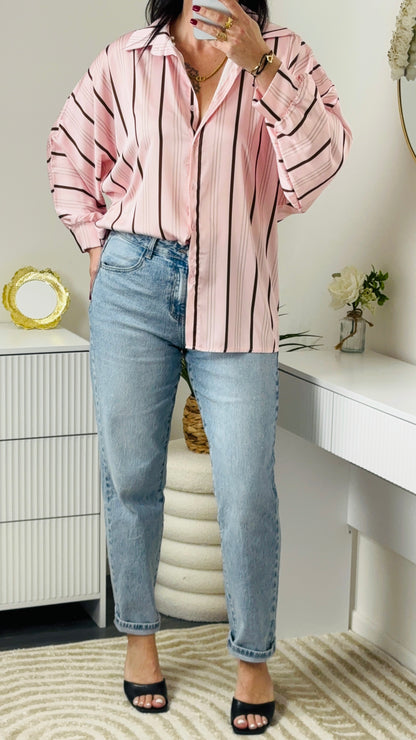 CHEMISE SATIN ROSE
