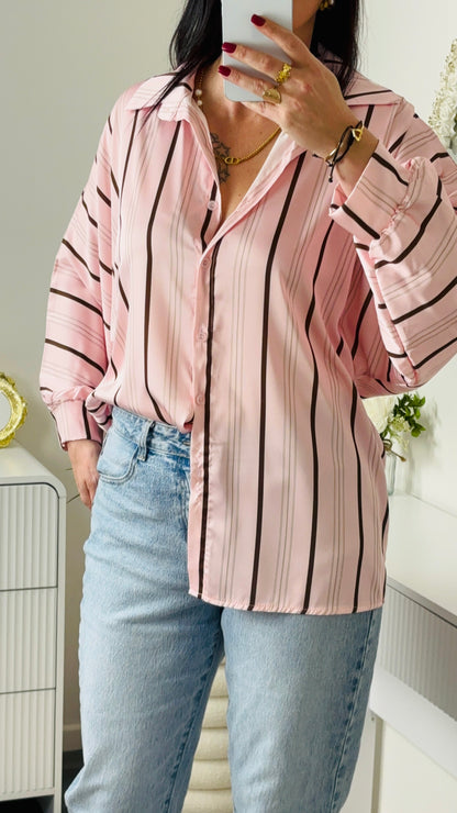 CHEMISE SATIN ROSE
