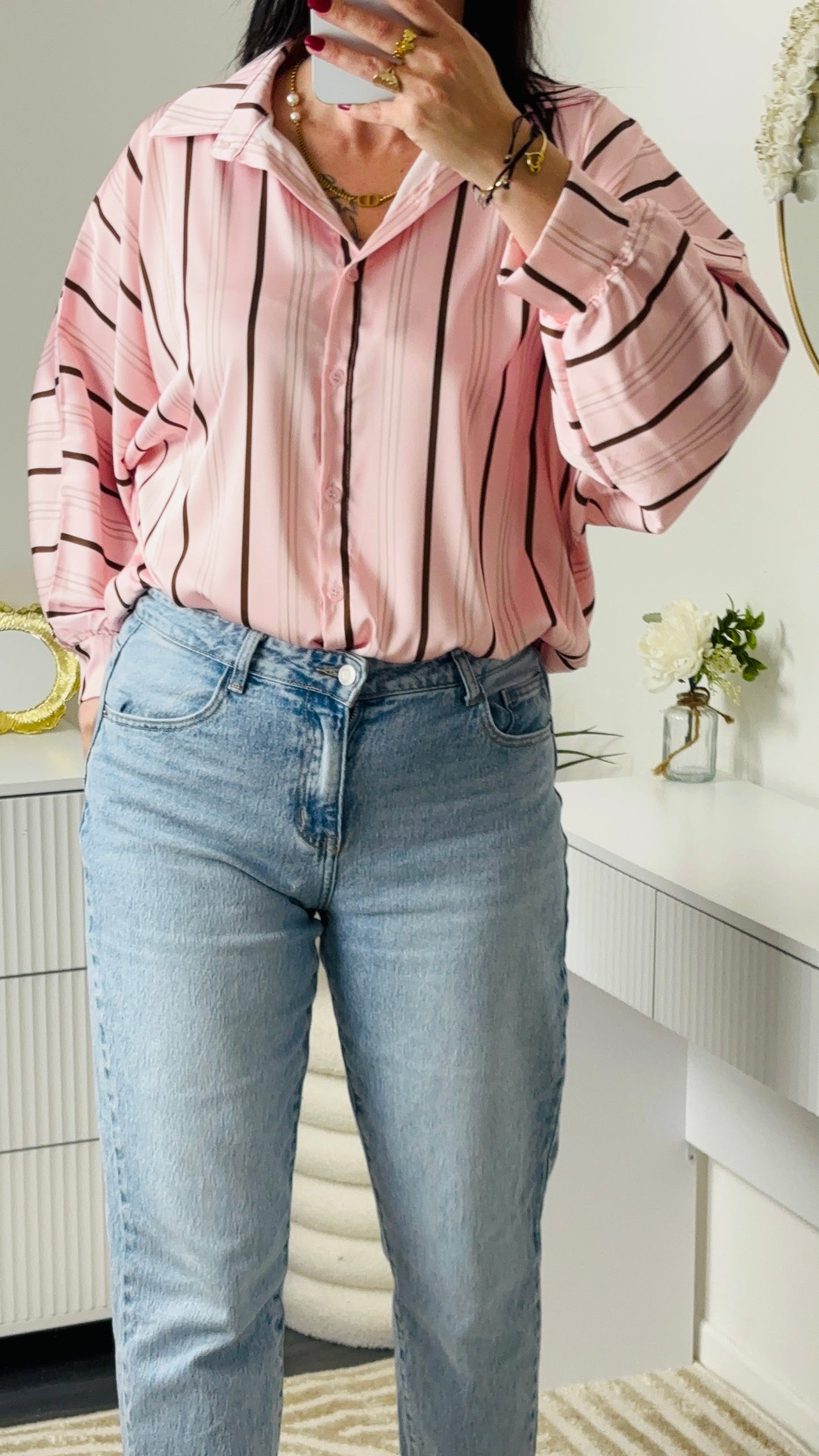 CHEMISE SATIN ROSE