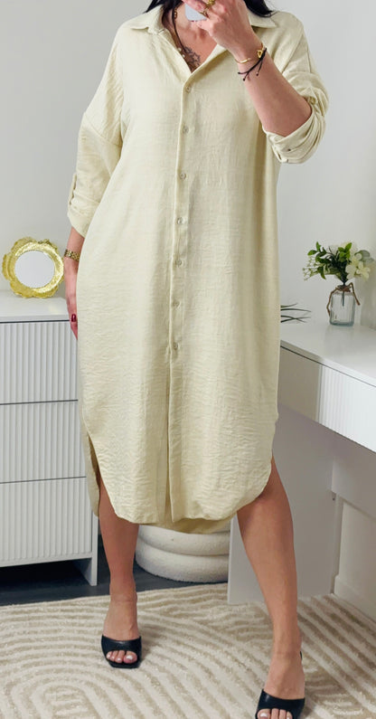 ROBE LONGUE BEIGE