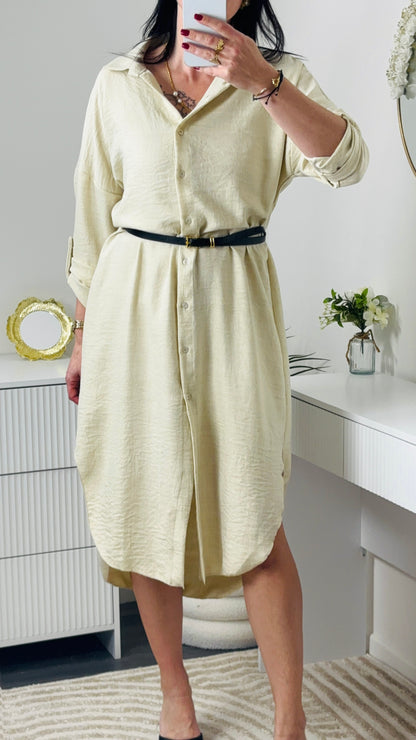 ROBE LONGUE BEIGE