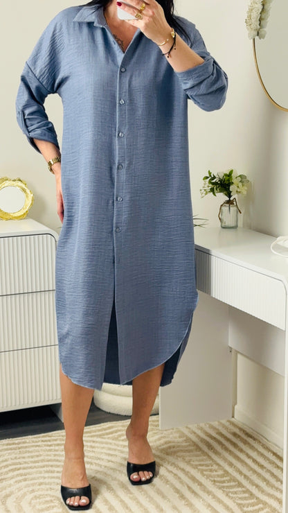 ROBE LONGUE BLEU