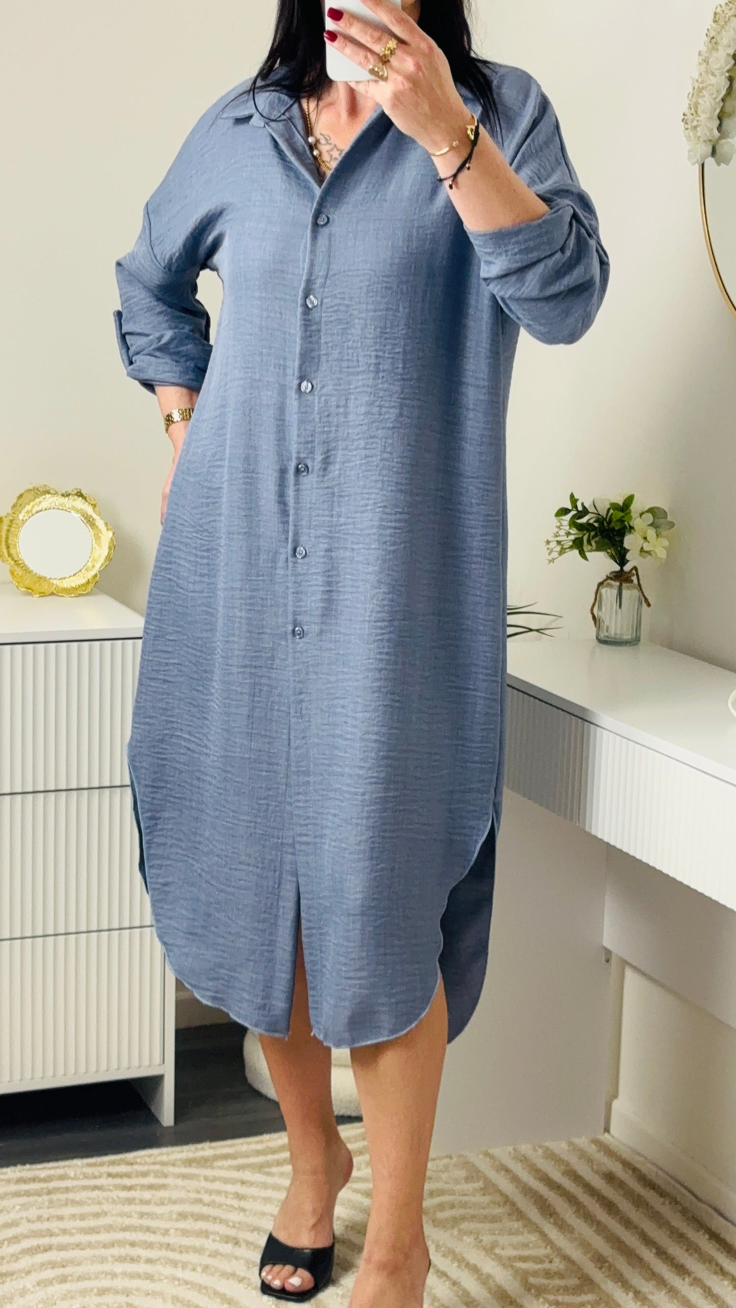 ROBE LONGUE BLEU