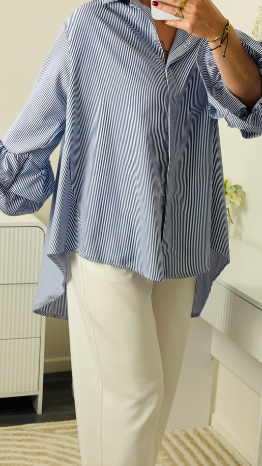 CHEMISE  FROUFROU BLEU