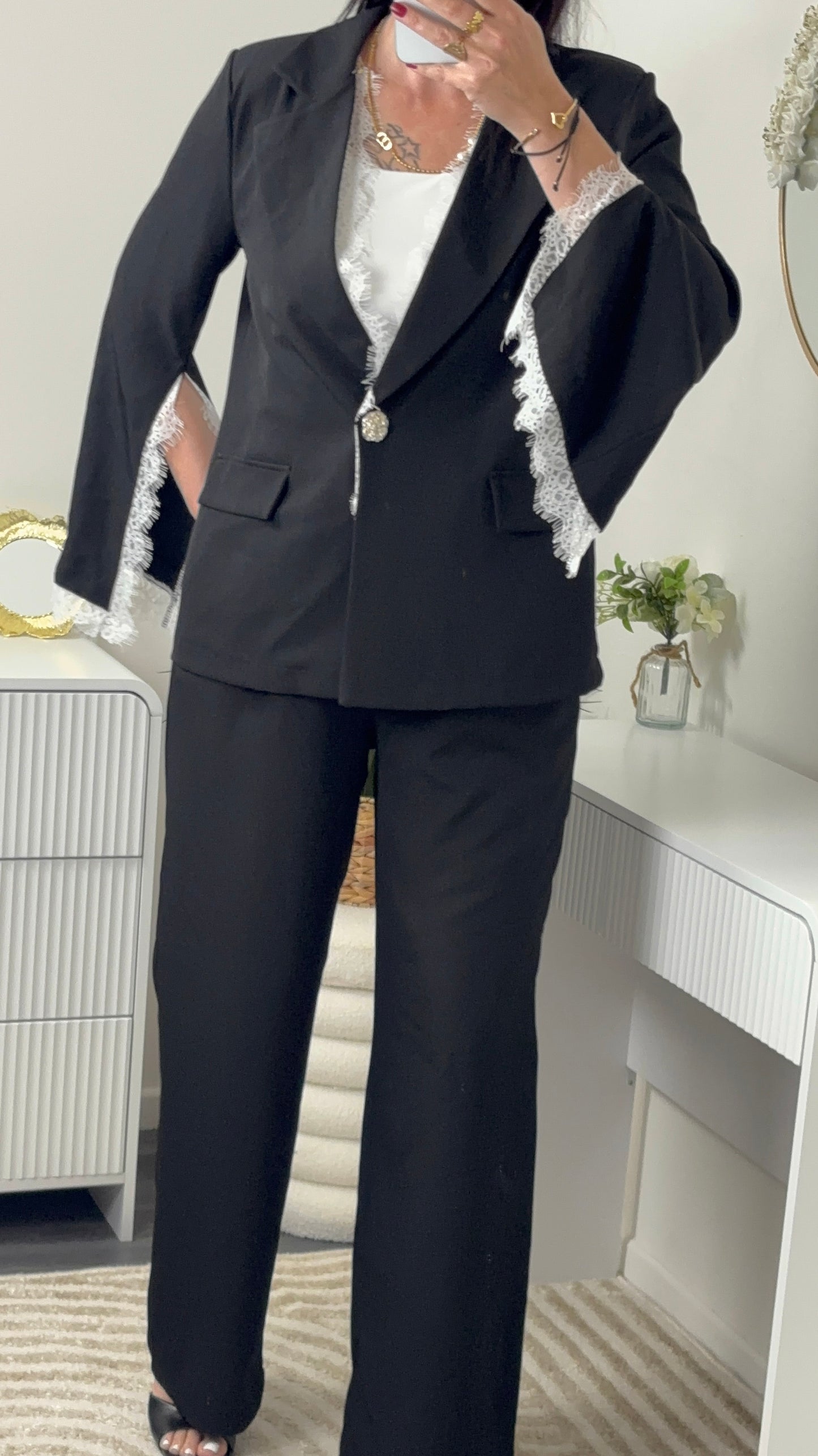 BLAZER DENTELLE NOIR