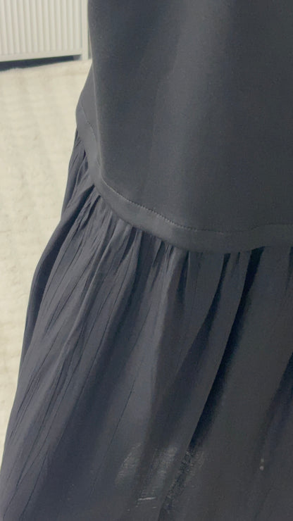 ROBE LONGUE OVERSIZE NOIRE