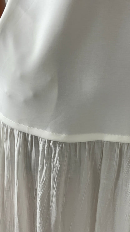 ROBE LONGUE OVERSIZE BLANCHE